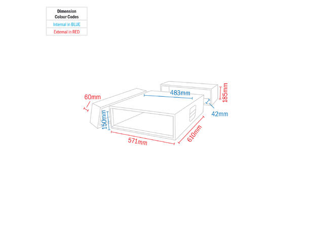 ELUMEN8 Rock Box 3U Rack Case - Bilde 6