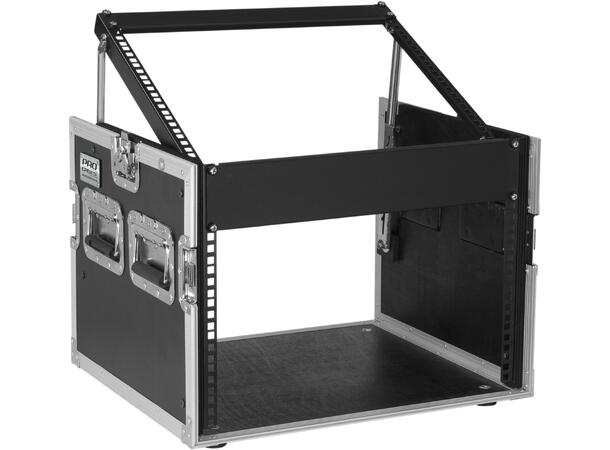 GDE 19'' flightcase, 9U topp m/tilt. 6U