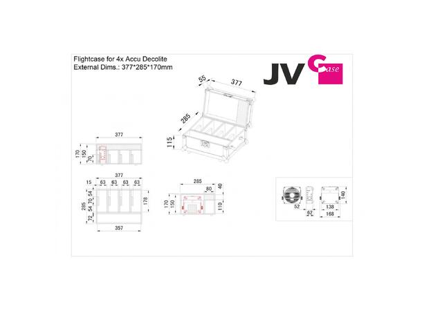 JB SYSTEMS CASE for ACCU DECOLITE