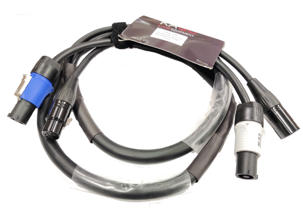 KAGU Hybridkabel DMX, XLR/Powercon 25m