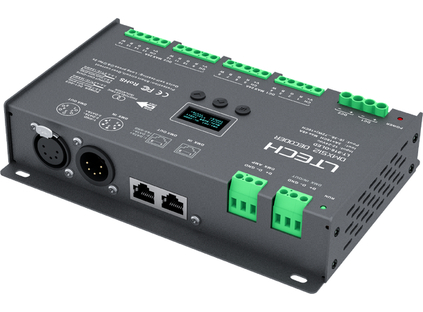 LTECH LED driver 16 kanaler, DMX