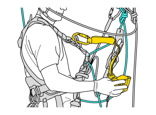 PETZL ASAP LOCK Løpebrems for tau - Bilde 5