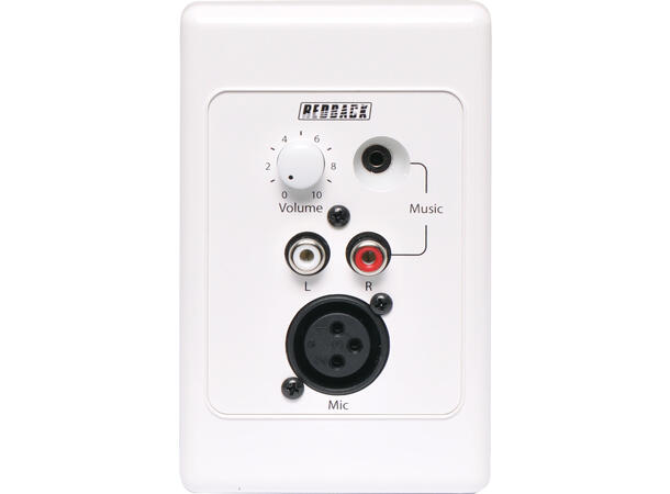 REDBACK A4931V Veggpanel, Volum/Kilde