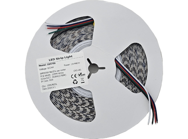 SBL 24V RGB+2700K LED Strip, 14,4W/m - Bilde 2