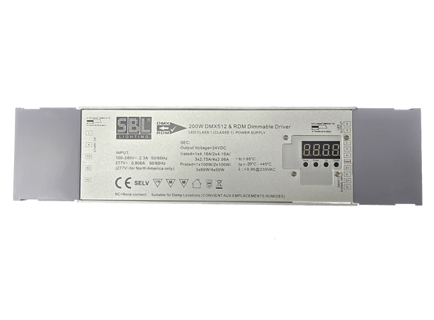 SBL DMX 4ch, 200W, PSU& LED  DRIVER, 24V