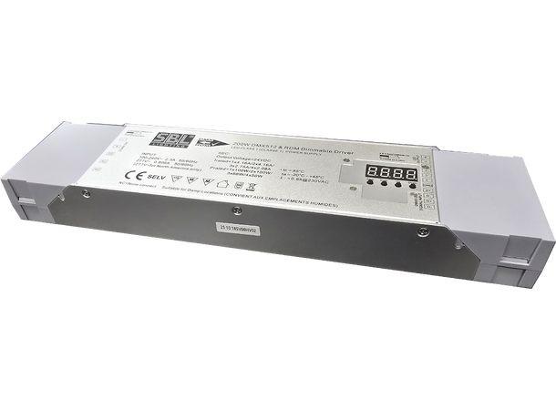 SBL DMX 4ch, 200W, PSU& LED  DRIVER, 24V - Bilde 5
