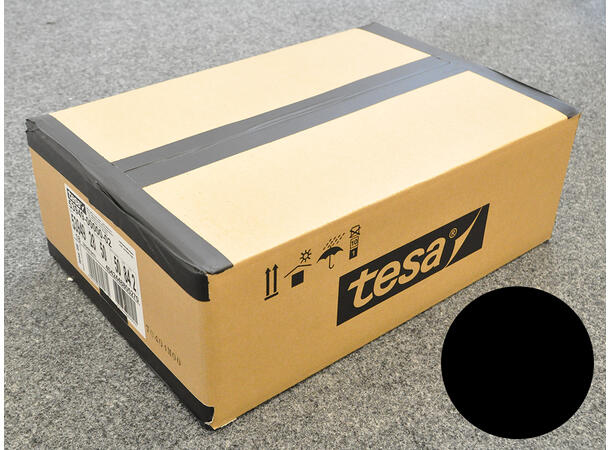 TESA 53949 Gaffa, sort, 1 kartong