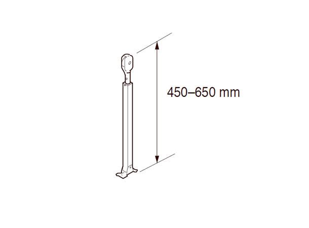 TOSO Snorstrammer 450-650 mm, Sølv - Bilde 2